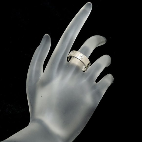 Cartier Love #58 Women's and Men's Ring 750 White Gold No. 17.5 - Picture 6 of 6